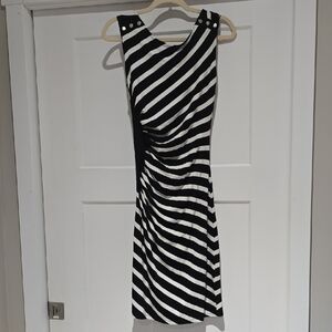 White House Black Market Diagonal Striped Mini Dress